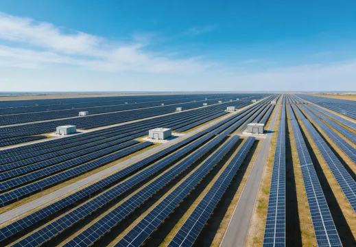 Utility solar plant application