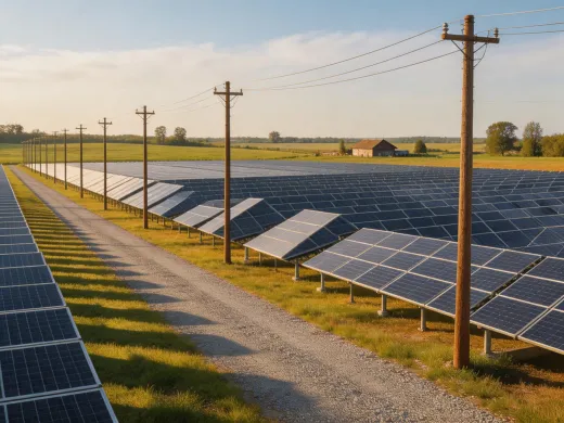 Community solar field