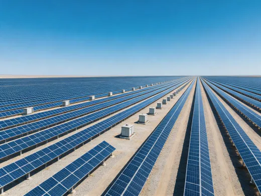 Utility solar power plant